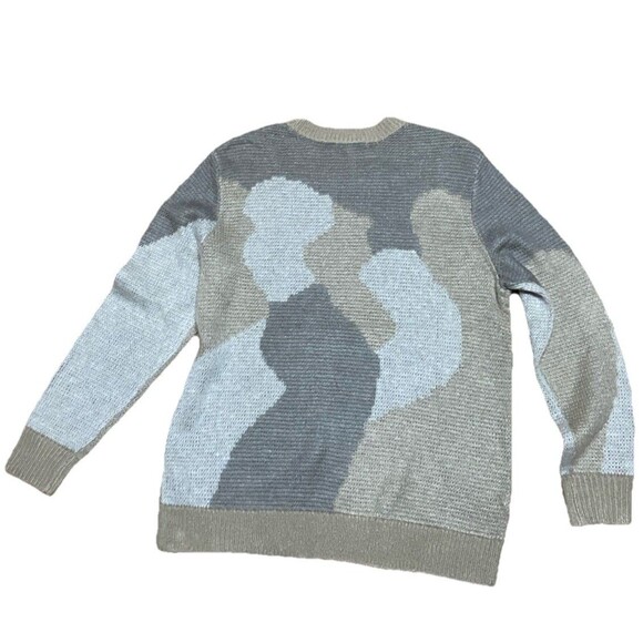 Knit Sweater Skeleton Skull Tan Camo Women’s L Cato - Picture 3 of 6